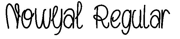Nowyal Regular字体