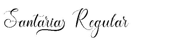 Santaria Regular字体
