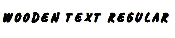 Wooden Text Regular字体