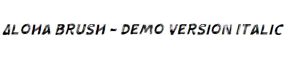 Aloha Brush - Demo Version Italic字体