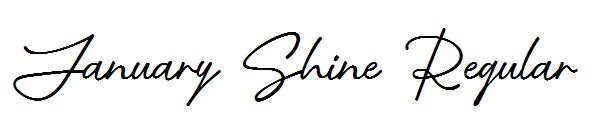 January Shine Regular字体