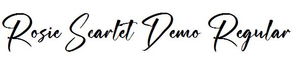 Rosie Scarlet Demo Regular字体