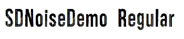 SDNoiseDemo Regular字体