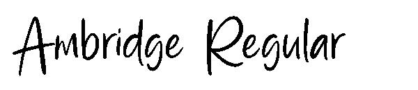 Ambridge Regular字体