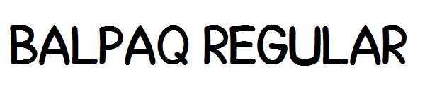 Balpaq Regular字体