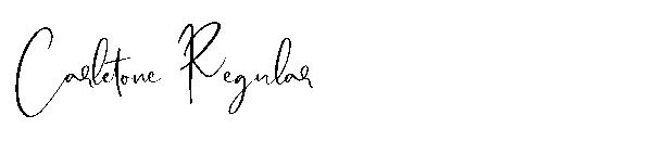 Carletone Regular字体