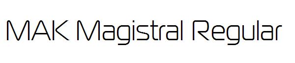 MAK Magistral Regular字体