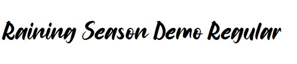Raining Season Demo Regular字体
