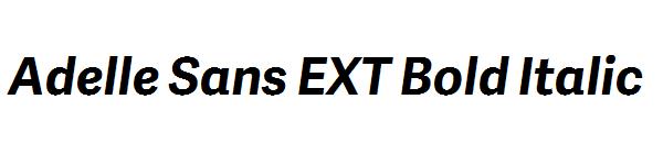 Adelle Sans EXT Bold Italic字体