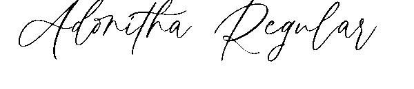 Adonitha Regular字体