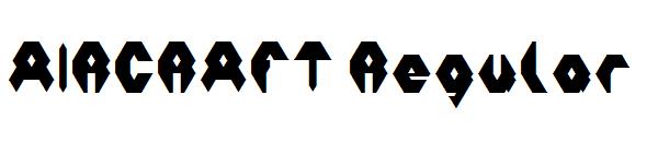 AIRCRAFT Regular字体