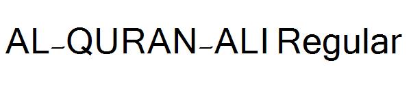 AL-QURAN-ALI Regular字体