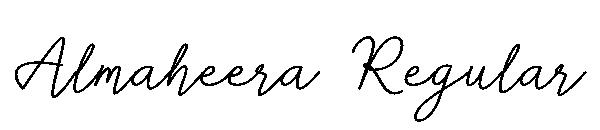Almaheera Regular字体