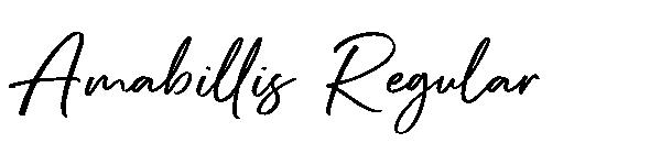 Amabillis Regular字体