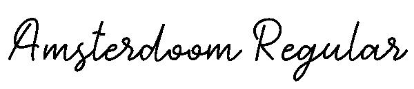 Amsterdoom Regular字体