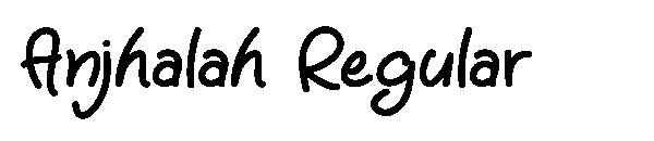 Anjhalah Regular字体