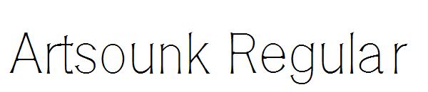 Artsounk Regular字体