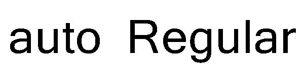 auto Regular字体
