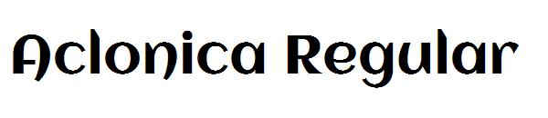 Aclonica Regular字体