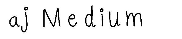 aj Medium字体