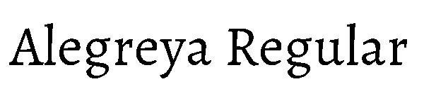 Alegreya Regular字体