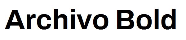 Archivo Bold字体