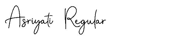 Asriyati Regular字体
