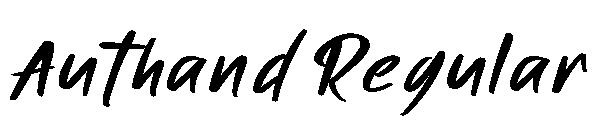 Authand Regular字体