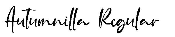 Autumnilla Regular字体