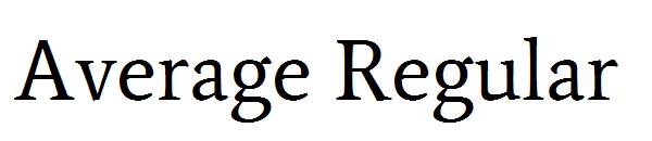 Average Regular字体