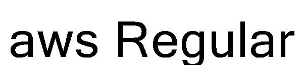 aws Regular字体