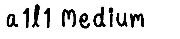 a1l1 Medium字体