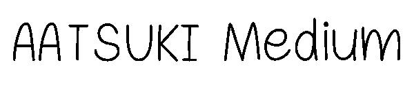 AATSUKI Medium字体