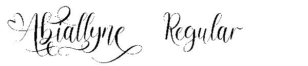 Abiallyne Regular字体
