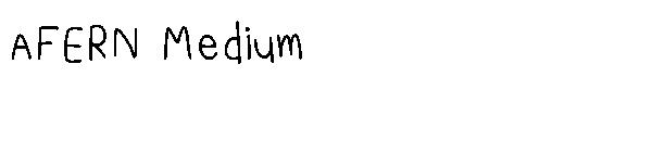 AFERN Medium字体