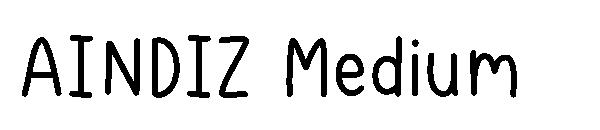 AINDIZ Medium字体