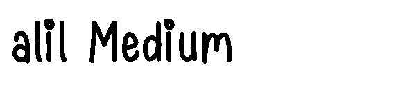 alil Medium字体