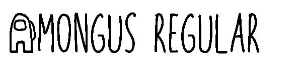 Amongus Regular字体