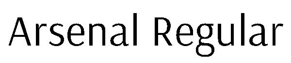 Arsenal Regular字体