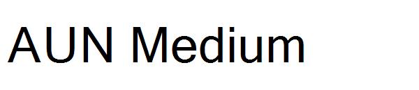 AUN Medium字体