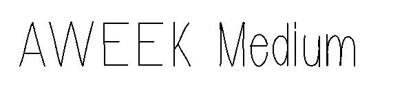 AWEEK Medium字体