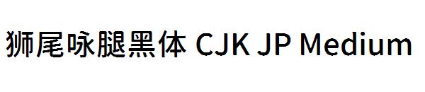 狮尾咏腿黑体 CJK JP Medium字体
