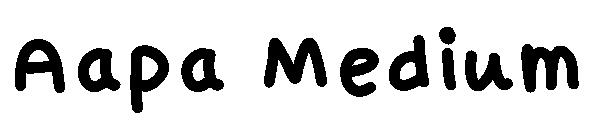 Aapa Medium字体