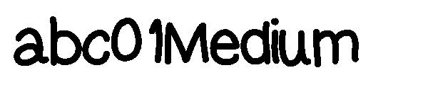 abc01 Medium字体