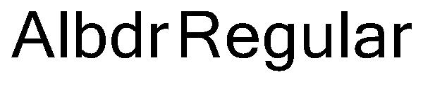 Albdr Regular字体