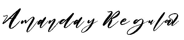 Amanday Regular字体