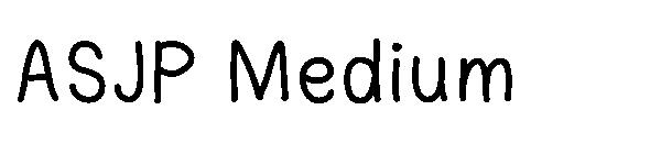 ASJP Medium字体