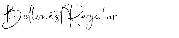 Ballonest Regular字体