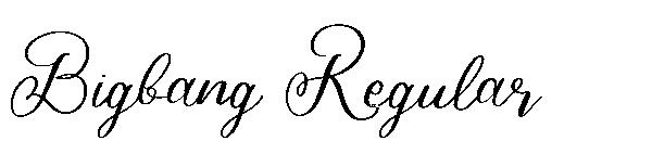Bigbang Regular字体