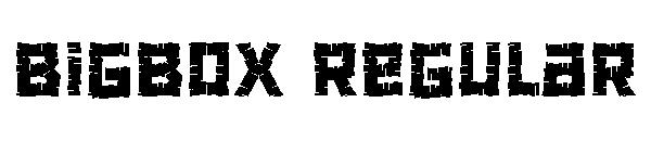 Bigbox Regular字体